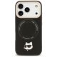 3. Karl Lagerfeld Big Strap Choupette Metal Logo MagSafe Case for iPhone 17 Pro Max - Black