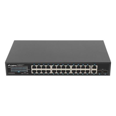 13. LANBERG SWITCH POE RACK 19" 24X 1GB POE+/2X GB/2X SFP 360W RSGE-24P-2GE-2S-360