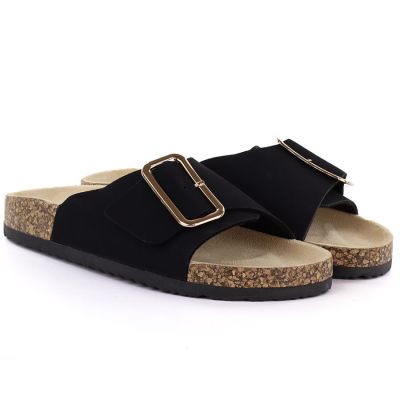 4. Women's black beach flip-flops Potocki GN17309