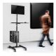 3. Maclean professional stand trolley, mobile computer station on wheels, max 17"-32", max 20kg, MC-793