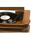 2. Denver MCR-50MK3 Retro Turntable – Wood Dark (FM, CD, USB)