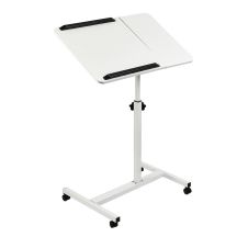 MACLEAN MOBILE DESK/LAPTOP STAND, WHITE, HEIGHT ADJUSTMENT 59-89CM, MAX. 30KG MC-121 W