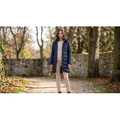 8. Women's parka Geographical Norway BEALIZE NAVY DB LADY 093 (WY4740F/GN-NAVY)
