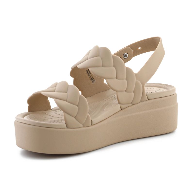 3. Crocs Brooklyn Woven Low Wedge W 209977-212 sandals