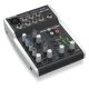 6. Behringer 502S - 5-channel compact analog mixer with USB interface designed specifically for podcasting, streaming and home recording