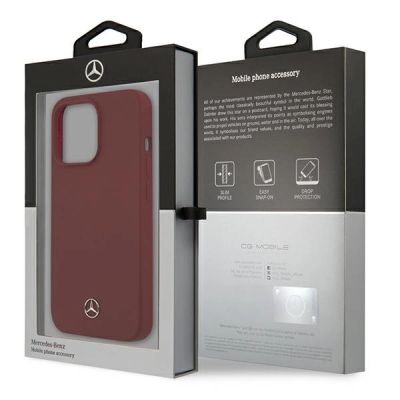 8. Mercedes Silicone Line Case for iPhone 13 Pro / iPhone 13 - Red