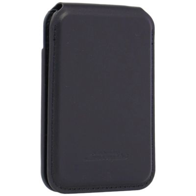 5. Lamborghini D1 Genuine Leather MagSafe Phone Wallet - Black and Green