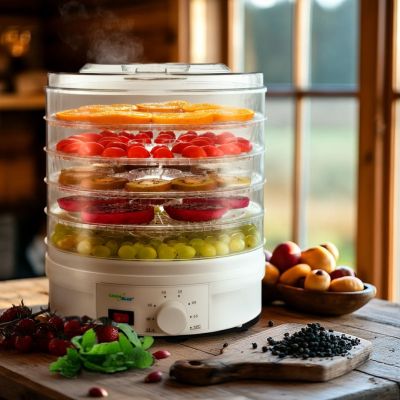 20. GreenBlue GB190 mushroom, vegetable and fruit dehydrator (250W; white)