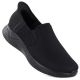 Men's textile slip-on sneakers, black NEWS 170-M
