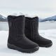 8. Women's flat insulated snow boots, black, Potocki SU33310