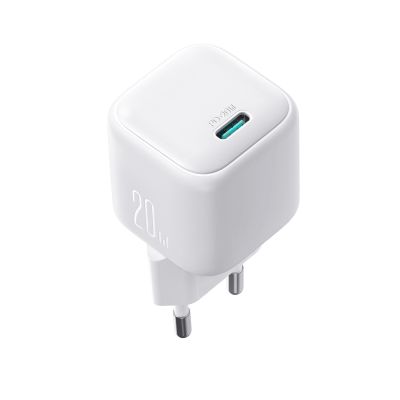 4. Joyroom JR-TCG08 GaN 20W Power Delivery Wall Charger - White