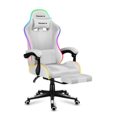 25. Huzaro Force 4.7 RGB White Gaming Chair