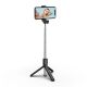 4. Selfie stick WHS1Y telescopic tripod 1m with phone holder - black