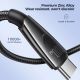 3. Joyroom Pioneer Series SA31-AC6 USB-A / USB-C Cable 100W 1.2m - Black