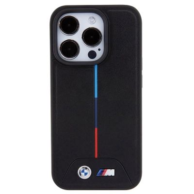 3. BMW Quilted Tricolor MagSafe case for iPhone 15 Pro - black