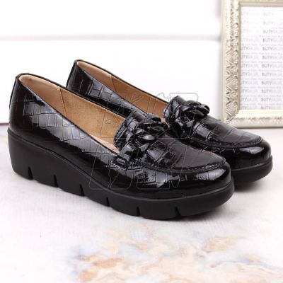 9. Filippo W PAW364 patent leather shoes, black