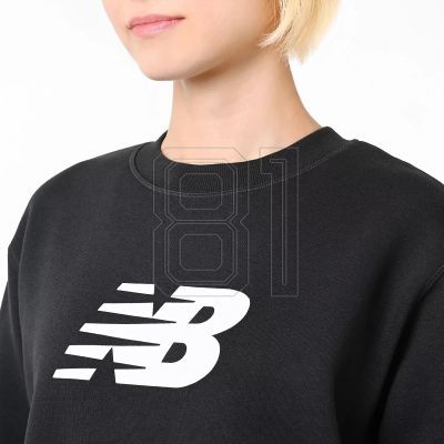 4. New Balance Sport Fleece Logo Crew Bk W WT43526BK sweatshirt