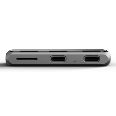 4. Satechi USB-C PD Mobile XR Hub and MicroSD Card Reader Space Gray