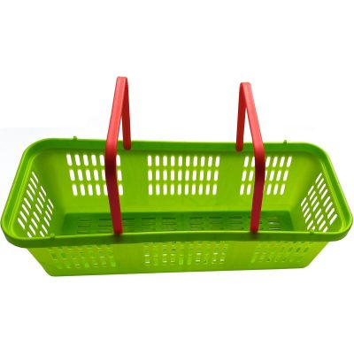 2. OPENWORK PLASTIC BASKET FOR FRUIT AND VEGETABLES WITH HANDLE