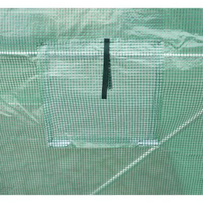 8. GREENHOUSE GARDEN TUNNEL 200x200x200CM PE GREEN STEEL STRUCTURE