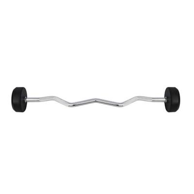 19. Rubber-coated barbell/curl bar 30 kg HMS GSL-30