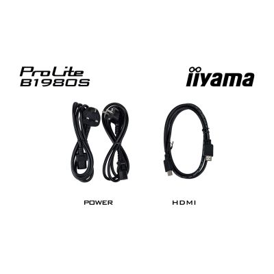 8. iiyama B1980S-B1 monitor 19 inch TN panel 1280x1024 250cd/m2 HDMI DP