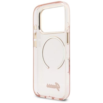 7. Guess IML Script Metal MagSafe Case for iPhone 17 Pro Max - Pink