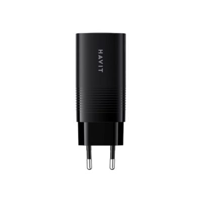 3. Havit UC20 EU Charger USB-C + USB-C + USB-A (Black)