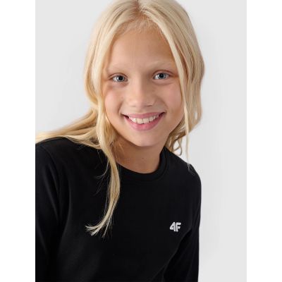 2. Longsleeve regular smooth girls 4F Junior 4FJWMM00TLONF318-20S