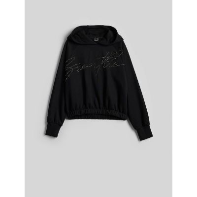 7. Hooded sweatshirt with decorative jet appliqué for women 4F 4FWAW26TSWSF2670-20S