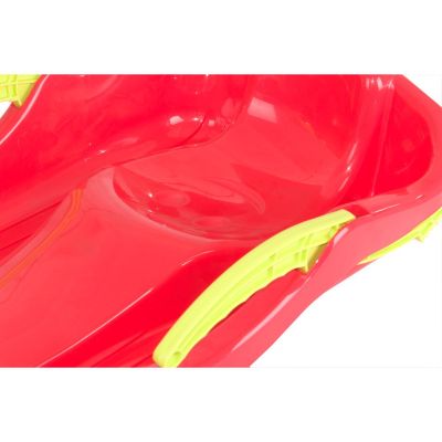 3. PLASTIC SLED WITH BRAKES RACE S RED