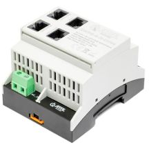 4-port PoE switch with built-in power supply for TH35 rail ATTE SWPS-4-11-DIN4