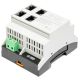4-port PoE switch with built-in power supply for TH35 rail ATTE SWPS-4-11-DIN4