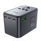 8. Acefast Z1 GaN 75W PD travel charger adapter 3x USB-C 2x USB-A - black