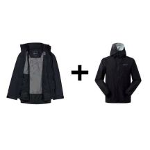 Berghaus Deluge Pro 3.0 Jacket Size M Black + Berghaus Hillwalker IA Shell Jacket Size M Black
