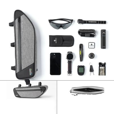 7. Rockbros TL003 ROAD TO SKY 2L Frame Bag Waterproof – Gray