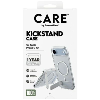 5. CARE by PanzerGlass Feature Case with Kickstand MagSafe for iPhone Air - Clear