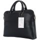 4. Guess Grained Zipper Pocket Triangle Logo 15" Laptop Bag - Black