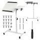3. MACLEAN MOBILE DESK/LAPTOP STAND, WHITE, HEIGHT ADJUSTMENT 59-89CM, MAX. 30KG MC-121 W