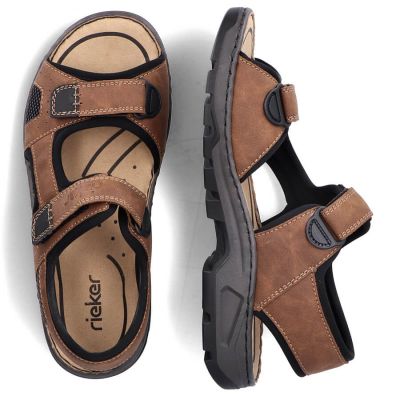 4. Rieker M 26156-25 RKR447B Velcro Sandals