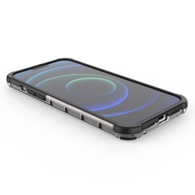 12. Honeycomb Case armor cover with TPU Bumper for iPhone 13 Pro Max green