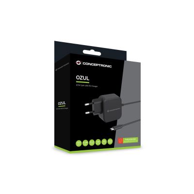 3. Conceptronic OZUL04BE Mobile Device Charger Universal Black AC Internal