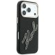 4. Karl Lagerfeld Smooth Big Resin Signature Logo Case for iPhone 18 Pro / 17 Pro - Black