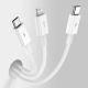 11. Baseus Superior 3in1 USB Cable - Lightning / USB Type C / Micro USB 3.5 A 1.5 m White (CAMLTYS-02)