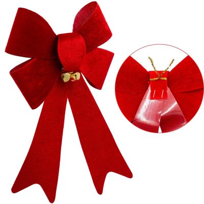 3. DECORATIVE BOW 14.5 CM WITH BELLS 3 PCS