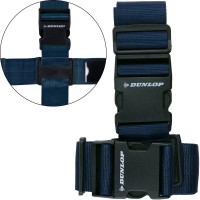 9. UNIVERSAL LUGGAGE SECURITY BELT 230x5CM SET OF 2 DUNLOP NAVY BLUE