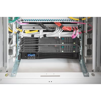 2. Digitus Online Rack UPS 19" LCD, 2000VA/2000W, 4x12V/9Ah, 8xC13, USB, RS232, RJ45