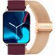 Smartwatch Gravity Rose Gold Burgundy 2 Straps GT17-6