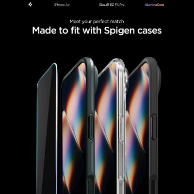 12. Spigen Glas.TR EZ Fit Pro Tempered Glass for iPhone 17 Air - Transparent