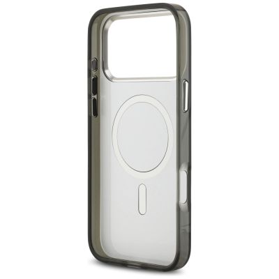 7. Karl Lagerfeld IML Aquarelle Karl & Choupette & Logo MagSafe Case for iPhone 17 Pro Max - Black